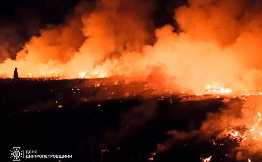 Вогнеборці Синельниківщини ліквідували 2 масштабні пожежі в екосистемі